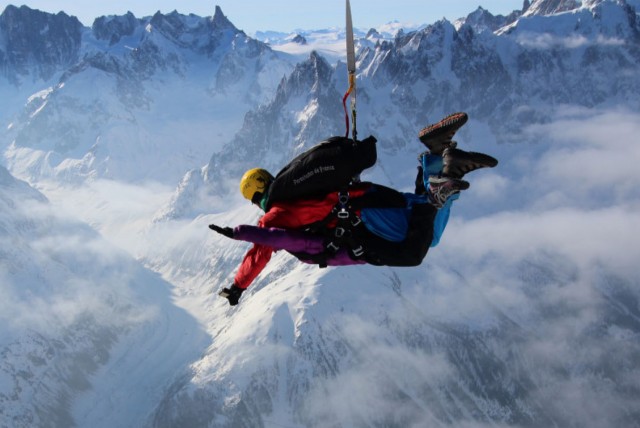 Chute libre en haute montagne - AAV Chamonix