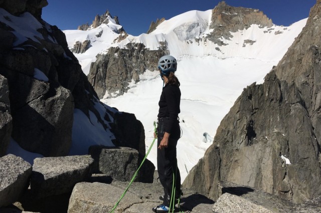 Climbing Chamonix (photo credit Michel Fauquet)